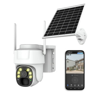 camara con panel solar wifi