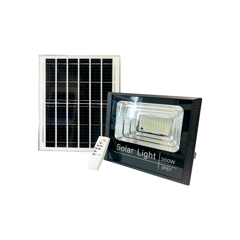 foco solar 300w exterior con control remoto